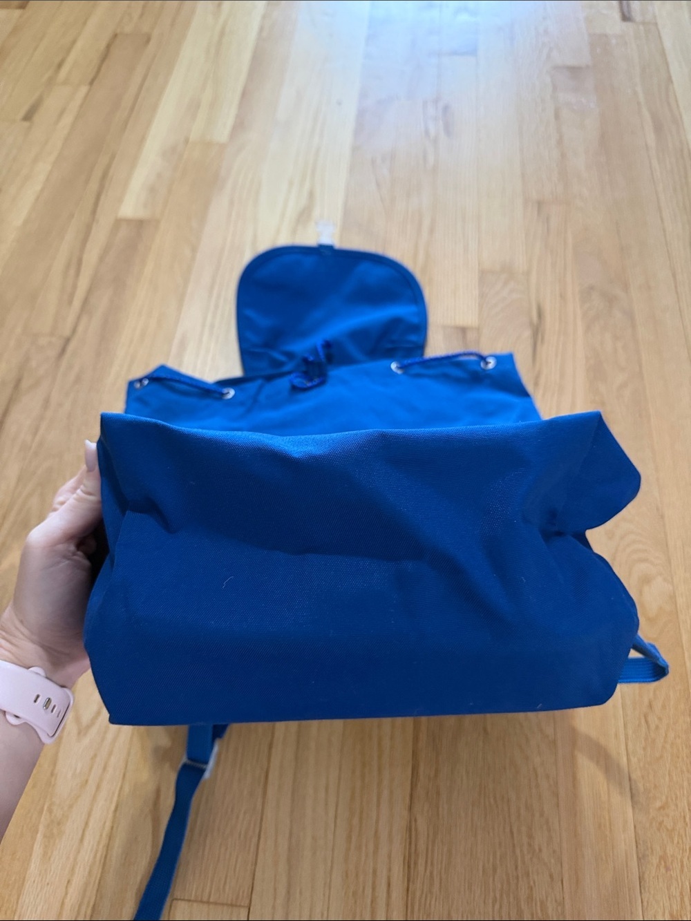 Baggu Blue Drawstring Backpack - Picture 8 of 8